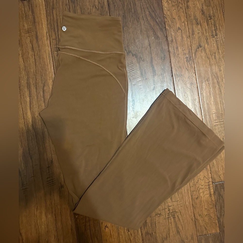 lululemon athletica Boot Cut Flare Pants in Brown